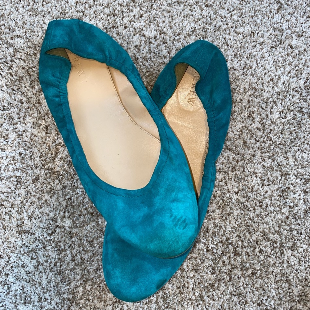 J. Crew Women's Vibrant Teal Flats - Picture 2 of 5